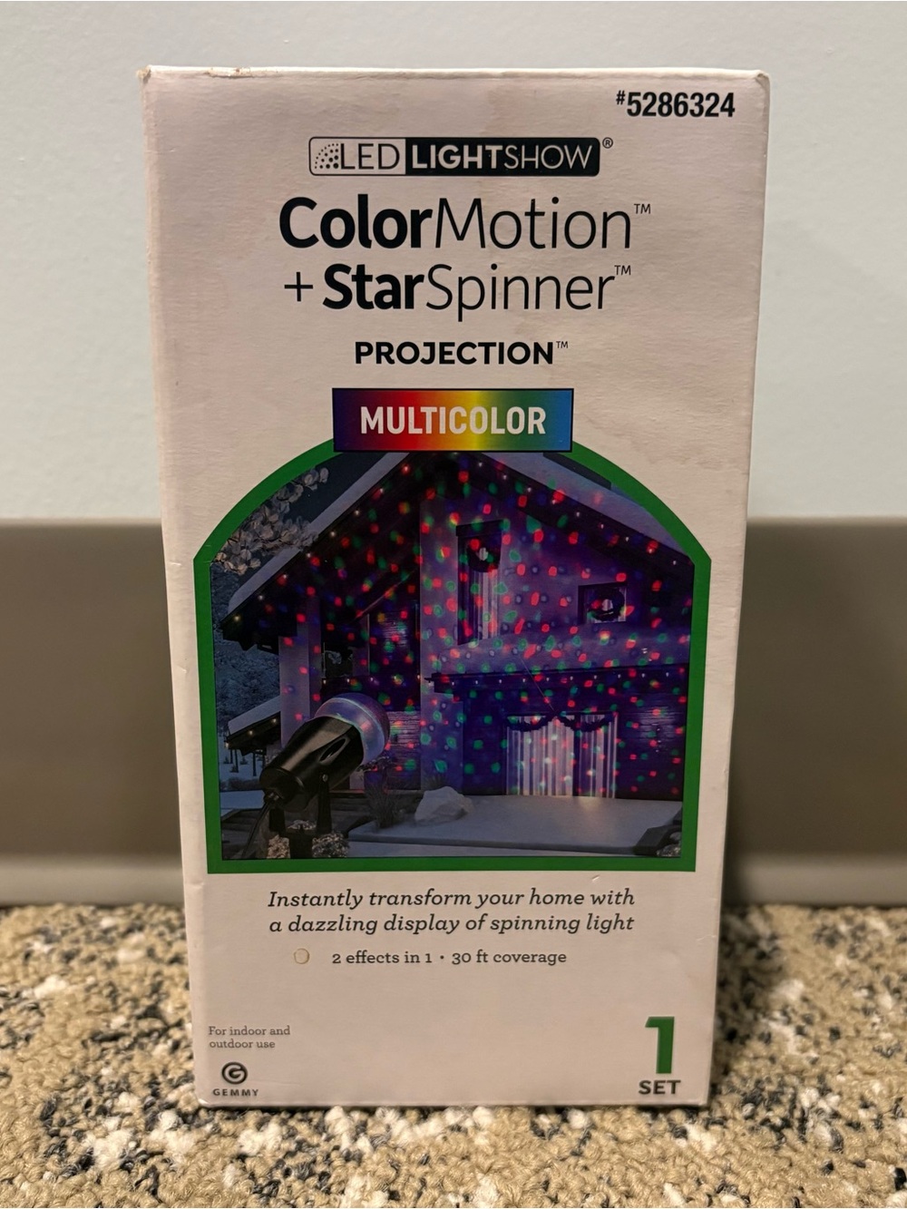 Gemmy ColorMotion + StarSpinner Multicolor Projection Lights